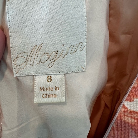 Anthropologie McGinn Lindsey Halter Tulle Dress in Peach Rose - Picture 12 of 13